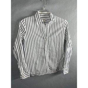 Banana‎ Republic Cotton Stripe Womens Button Shirt Top Blouse Medium